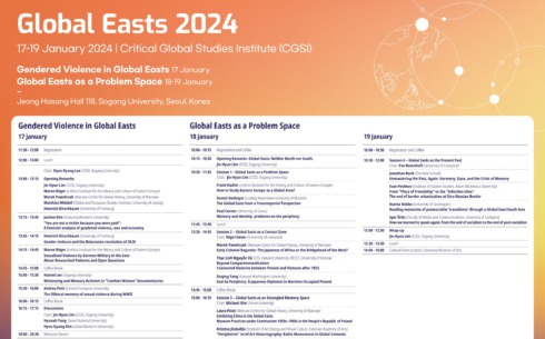 Global Easts 2024 Timetable